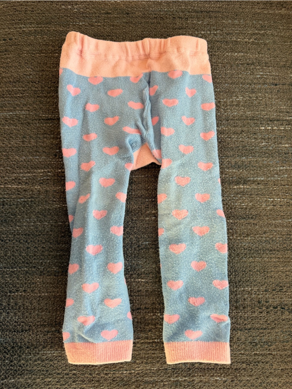 Doodle Pants Pink and Light Blue Cloud Knee-High Socks